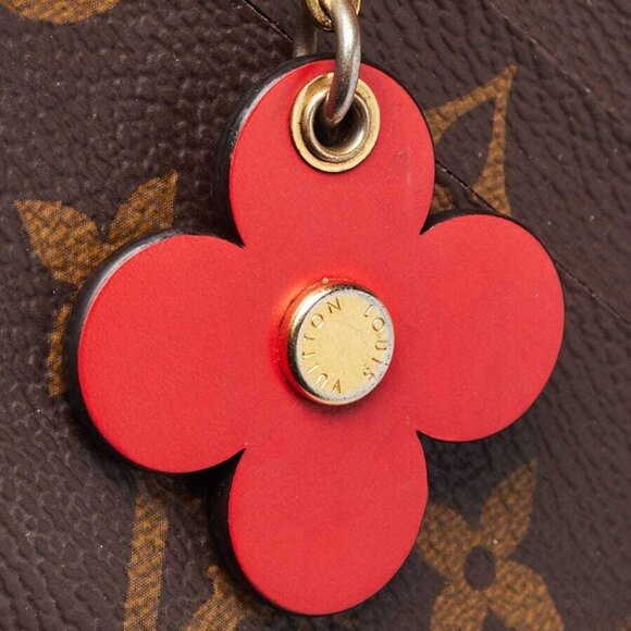 Louis Vuitton Monogram Canvas Red Emilie Bloom Flowers Wallet - Picture 4 of 10